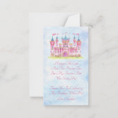 Carte De Correspondance Merci Princesse (Dos)