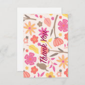 Carte De Correspondance Merci rétro (Devant / Derrière)