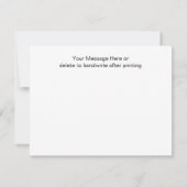 Carte De Correspondance Merci Rustique Chaîne Lumière Note (Dos)