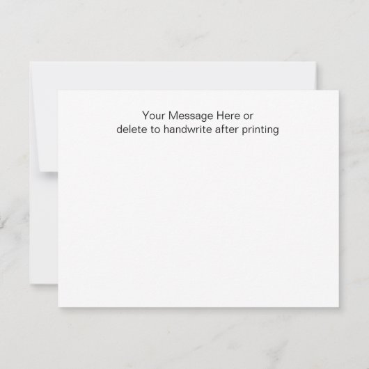 Carte De Correspondance Merci Rustique Chaîne Lumière Note (Dos)