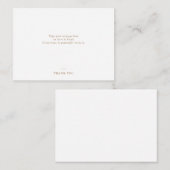 Carte De Correspondance Merci Typographie Simple (Devant / Derrière)