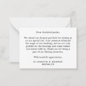 Carte De Correspondance Merci vert Eucalyptus Budget (Dos)