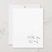 Carte De Correspondance Merci vierge simple Monogramme (Devant)