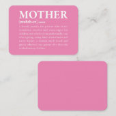 Carte De Correspondance Mère (Devant / Derrière)