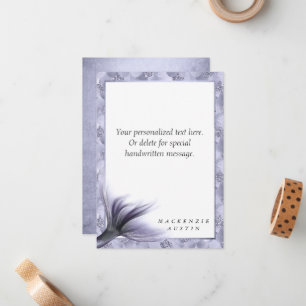 Carte De Correspondance Mermaid Chic Tail Dusty Lavender Purple Personna