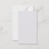Carte De Correspondance Merry Christmas Personalized Note Card | Red Bow (Dos)