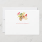 Carte De Correspondance Merry Mistletoe | Aquarelle (Dos)