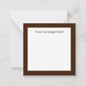 Carte De Correspondance Message d'ajout de Merci mignon (Dos)