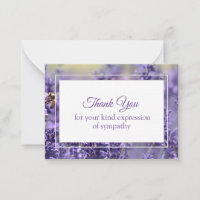 Messages de sympathie avec Arrière - plan Lavender