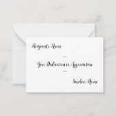 Carte De Correspondance Mesures de l'amour (Dos)