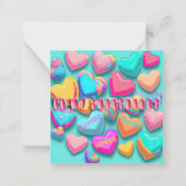 Carte De Correspondance Mignon "Sois mon amour" Candy Saint-Valentin (Devant)