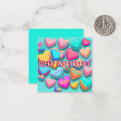 Carte De Correspondance Mignon "Sois mon amour" Candy Saint-Valentin (Devant/Arrière en situation)