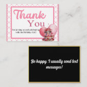 Carte De Correspondance Mignonne Tasse à Thé (Devant / Derrière)