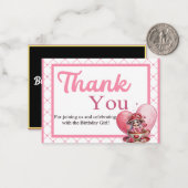 Carte De Correspondance Mignonne Tasse à Thé (Devant/Arrière en situation)
