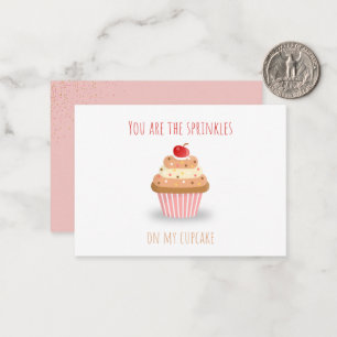 Carte De Correspondance Mignonne tu es l'arrosage sur My Cupcake