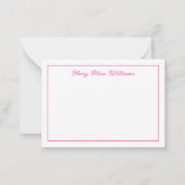 Carte De Correspondance Mignons fantômes de fille roses d'Halloween avec d (Dos)