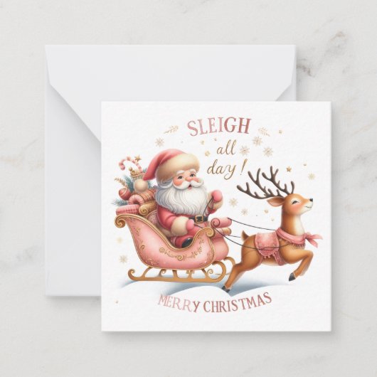 Carte De Correspondance Mignons Notelets de Noël (Devant)