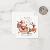 Carte De Correspondance Mignons Notelets de Noël (Devant/Arrière en situation)