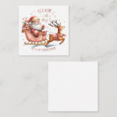 Carte De Correspondance Mignons Notelets de Noël (Devant / Derrière)