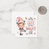 Carte De Correspondance Mignons Notelets de Noël (Devant/Arrière en situation)