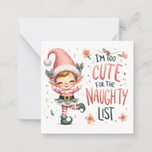 Carte De Correspondance Mignons Notelets de Noël