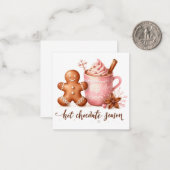 Carte De Correspondance Mignons Notelets de Noël (Devant/Arrière en situation)