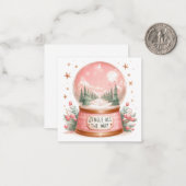 Carte De Correspondance Mignons Notelets de Noël (Devant/Arrière en situation)