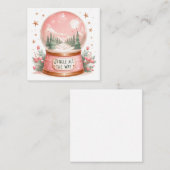 Carte De Correspondance Mignons Notelets de Noël (Devant / Derrière)