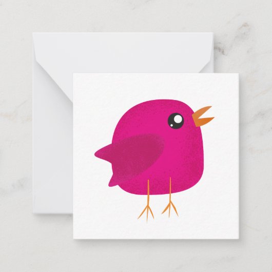 Carte De Correspondance Mignons oiseaux pour enfants (Devant)
