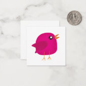 Carte De Correspondance Mignons oiseaux pour enfants (Devant/Arrière en situation)