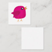 Carte De Correspondance Mignons oiseaux pour enfants (Devant / Derrière)