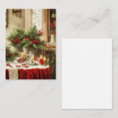 Carte De Correspondance Mini budget cuisine de Noël (Devant / Derrière)