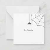 Carte De Correspondance MINI Budget Halloween maman (Dos)
