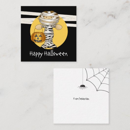 Carte De Correspondance MINI Budget Halloween maman (Devant / Derrière)