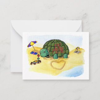 Carte De Correspondance Mini-Cartes Turtle Casanova