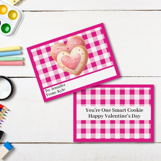 Carte De Correspondance Mini classe rose mignonne Saint Valentin