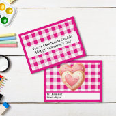 Carte De Correspondance Mini classe rose mignonne Saint Valentin