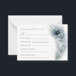 Carte De Correspondance MINI Elegant Peacock Feather Mariage Turquoise RSV<br><div class="desc">UNE TAILLE MINI 3, 5" x 2, 5" S'IL VOUS PLAÎT NOTER si vous êtes aux États-Unis, cette taille est inférieure au minimum requis pour l'affranchissement américain. Veuillez donc choisir la taille 3, 5" x 5" (ou l'alternative budgétaire 4, 5 x 5, 6" dans cette collection) car ils sont destinés...</div>