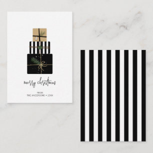 Carte De Correspondance Mini moderne Joyeux cadeaux de Noël