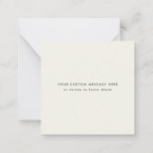 Carte De Correspondance Mini moderne Rainbow Joyeux Noël (Dos)