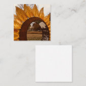 Carte De Correspondance Mini notes de Z "Sunflower Kansas" (Devant / Derrière)