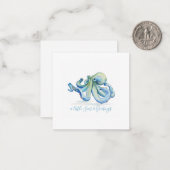 Carte De Correspondance Mini Octopus Noël (Devant/Arrière en situation)