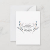 Carte De Correspondance Mini Photo de Famille Vacances d'Hiver (Dos)