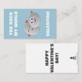 Carte De Correspondance Mini-Saint-Valentin (Devant / Derrière)