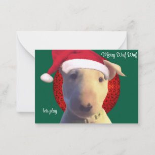 Carte De Correspondance mini santa toutou toutou