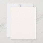 Carte de correspondance minimale faux letterpress (Dos)
