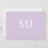 Carte de correspondance minimale violette avec nom (Dos)