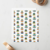 Carte De Correspondance Minimalisme moderne du milieu du siècle (Devant/Arrière en situation)