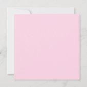 Carte De Correspondance Minimalist Blush Pink Border Name Stationery Cute (Dos)