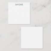 Carte De Correspondance Minimalist Professional Modern Plain Name Title (Devant / Derrière)